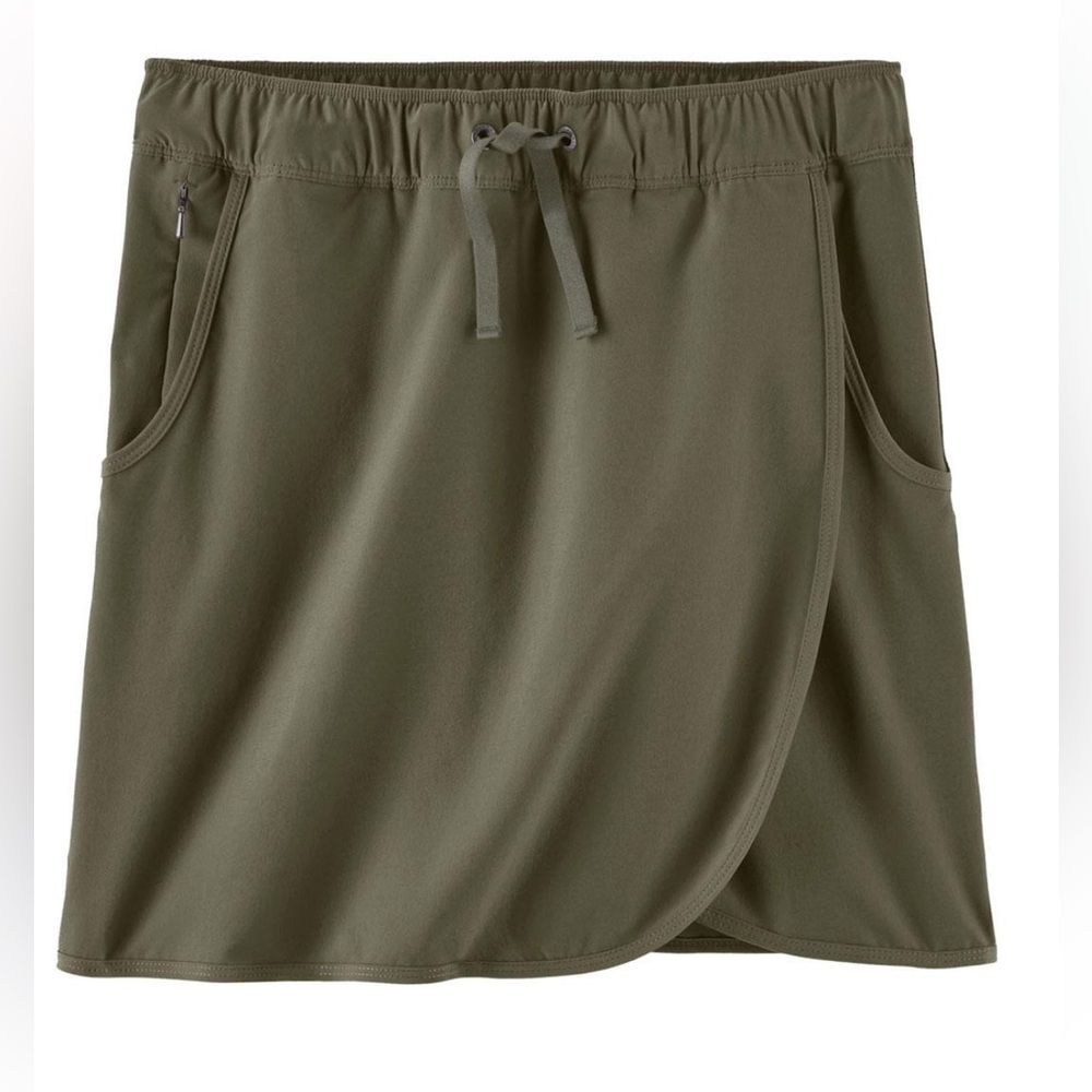 Patagonia skort, L, olive green (recycled material)